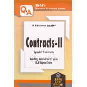 Asia Law House's Contracts - II for 3/5 Years LL.B by P. Krishnaswamy | Asia's Question & Answer Series